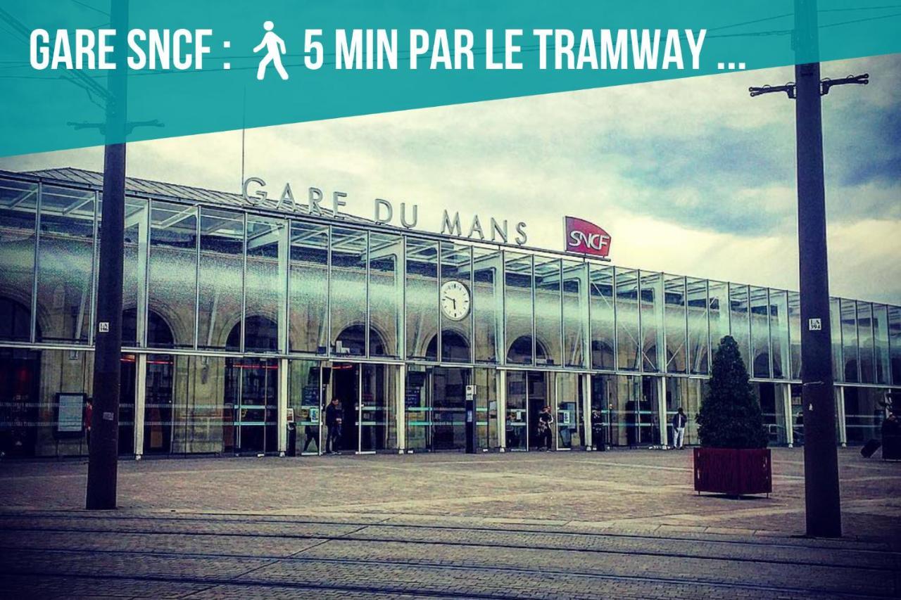 Tramway 8 Jaures Cosy Proche Gare Apartment Le Mans Luaran gambar